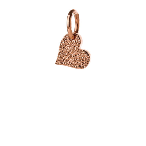 hopeFULL heart charm, rose gold