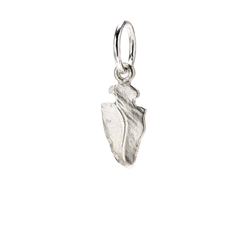 sterling silver arrowhead charm