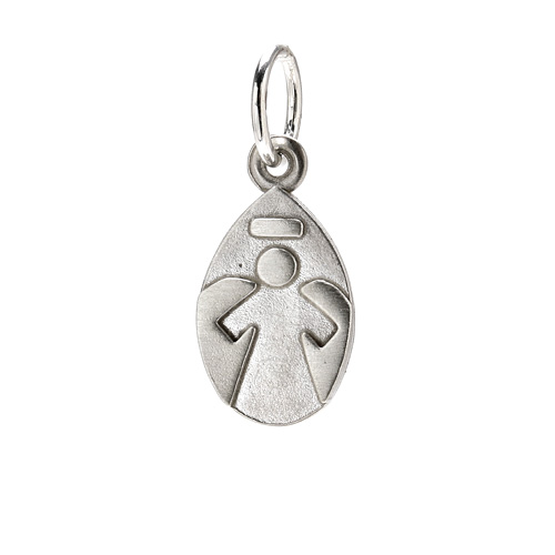 angel charm, sterling silver