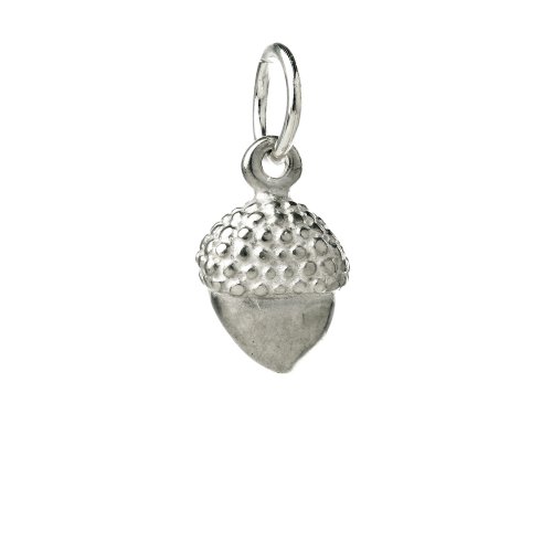 acorn charm, sterling silver