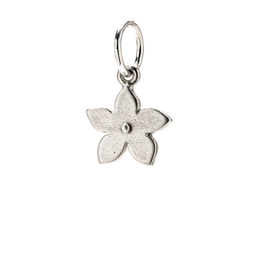 cherry blossom charm, sterling silver