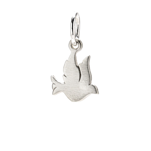 create sterling silver dove charm
