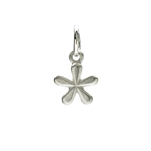 groovy flower charm, sterling silver
