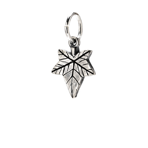 ivy charm, sterling silver