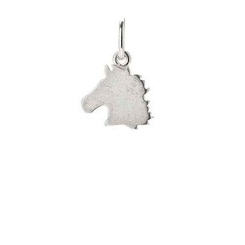 horse charm, sterling silver