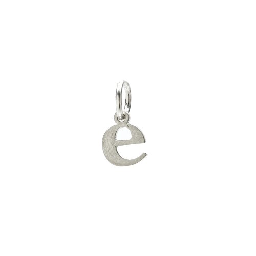 open e charm, sterling silver