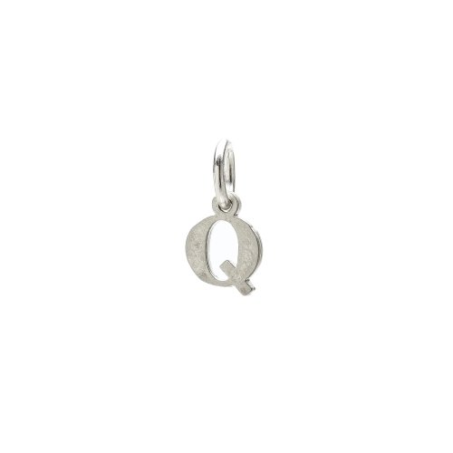 open q charm, sterling silver