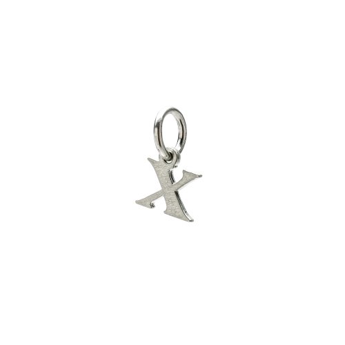 open x charm, sterling silver
