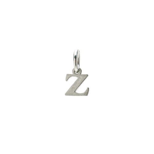 open z charm, sterling silver