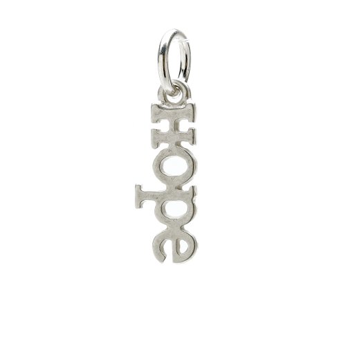 hope charm, sterling silver