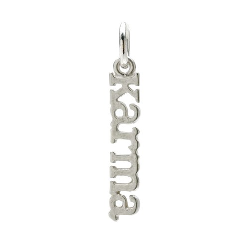 karma charm, sterling silver