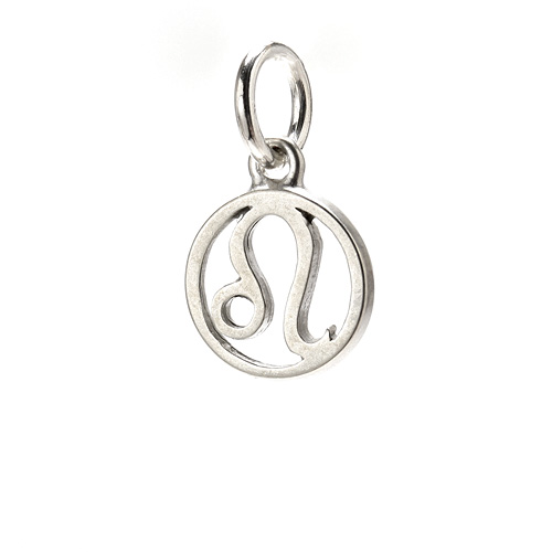 zodiac "leo" charm, sterling silver