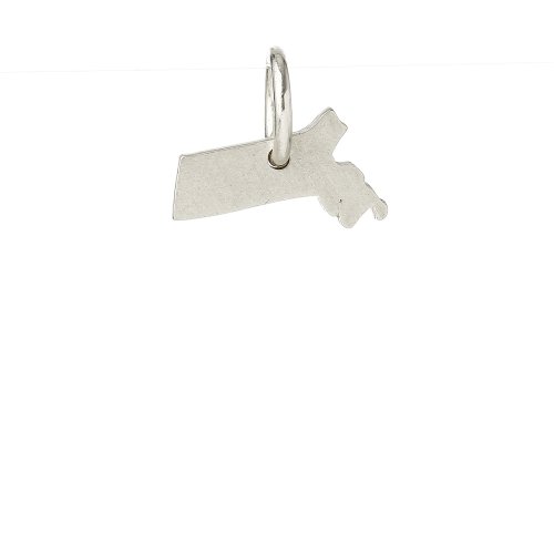 massachusetts charm, sterling silver