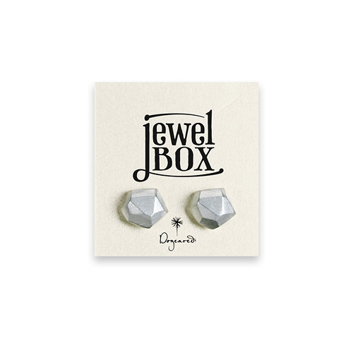 jewel box sterling silver nugget stud earrings