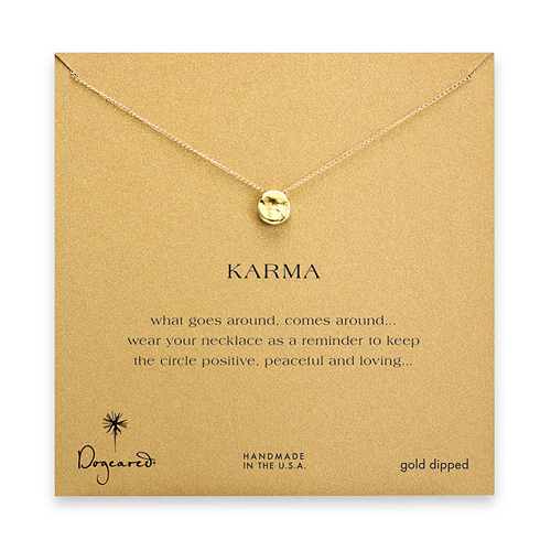 organic karma gold dipped necklace