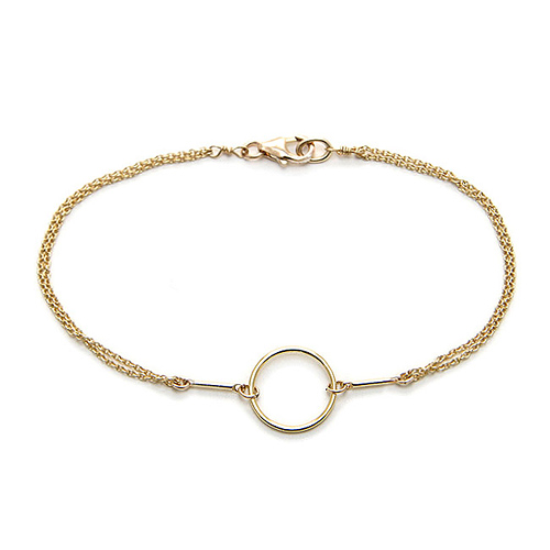 karma bracelet gold dipped