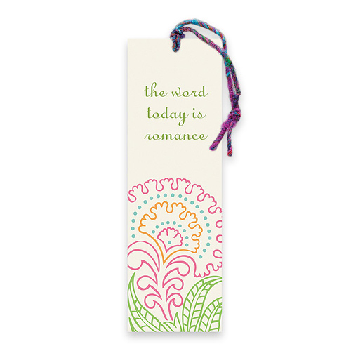 eat pray love the word today is romance bookmark