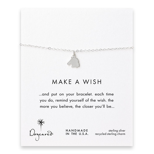make a wish horse sterling silver reminder bracelet