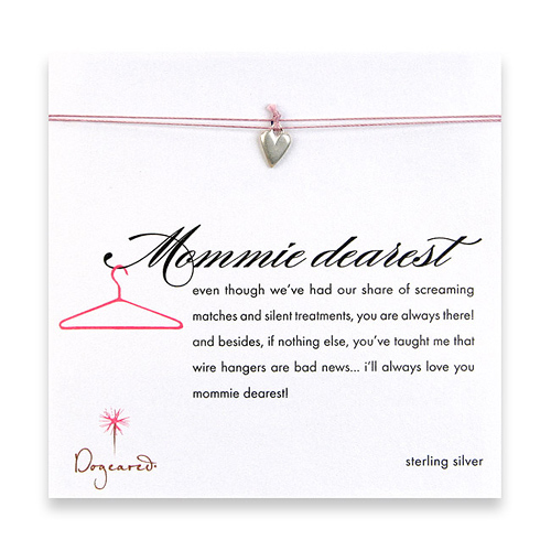 mommie dearest make a wish necklace with sterling silver kind heart on lavender