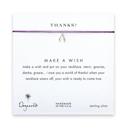 thanks! Wishbone necklace on amethyst, sterling silver