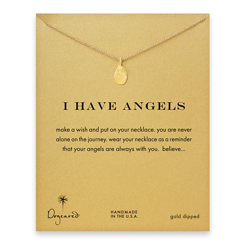 I have angels angel necklace, gold dipped