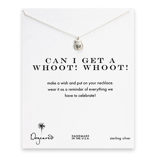 can I get a whoot! whoot! owl necklace, sterling silver