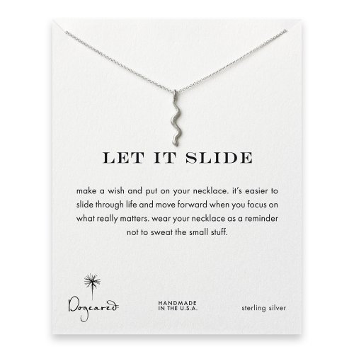 let it slide serpent necklace, sterling silver
