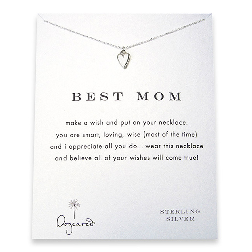 best mom reminder necklace with sterling silver kind heart - 18 inch