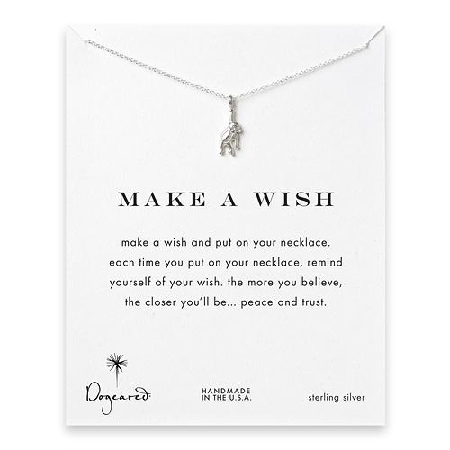 make a wish cheeky monkey sterling silver reminder necklace