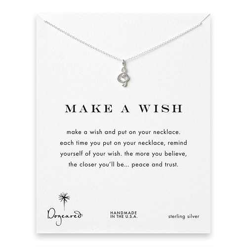make a wish treble clef sterling silver reminder necklace