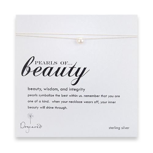 pearls of beauty necklace on thread