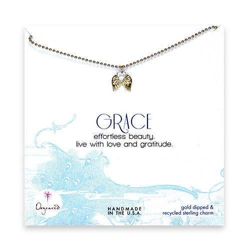 grace necklace gold dipped