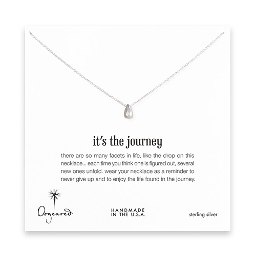 it's the journey sterling silver necklace