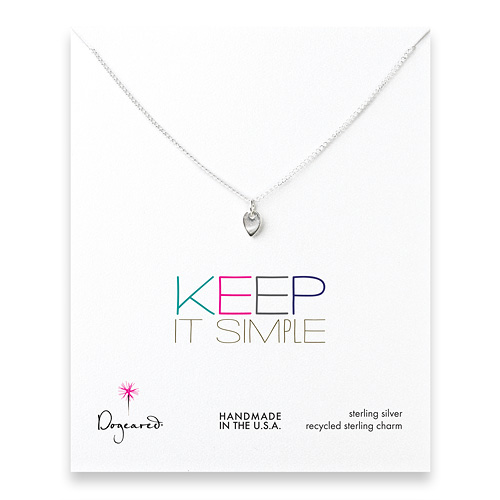 keep it simple sterling silver lotus petal necklace