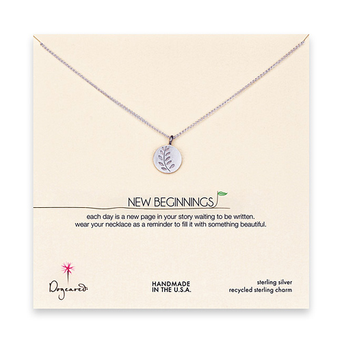 new beginnings wheat sterling silver necklace