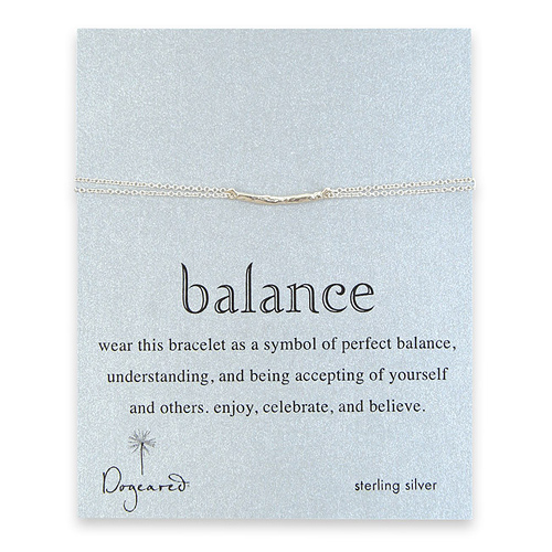 balance bar sterling silver bracelet