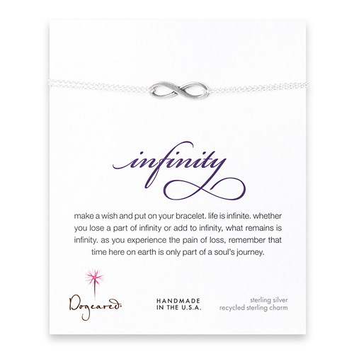 large oxidized infinity bracelet