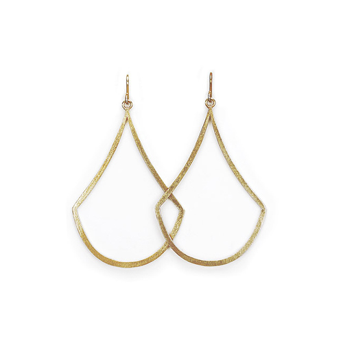 always beautiful swing gold dipped earrings