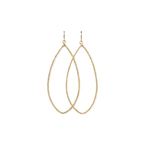 always beautiful sparkle marquise earrings, gold dipped