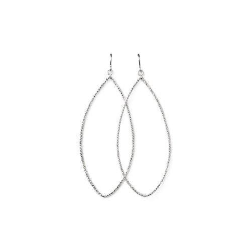 always beautiful sparkle marquise earrings, sterling silver
