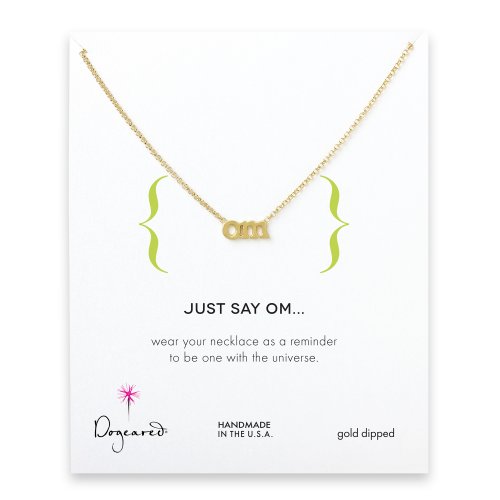 om necklace, gold dipped