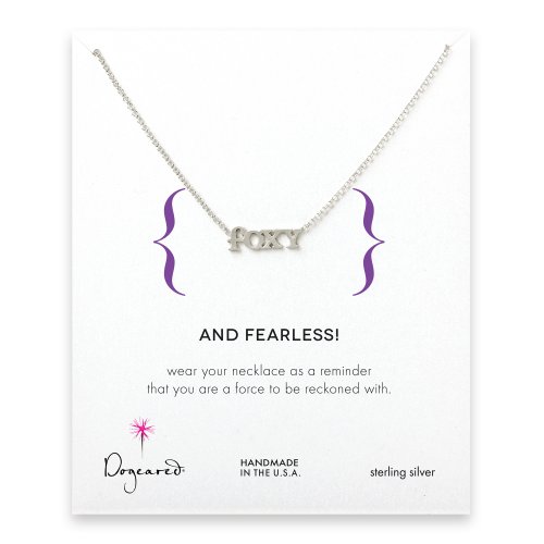 foxy necklace, sterling silver