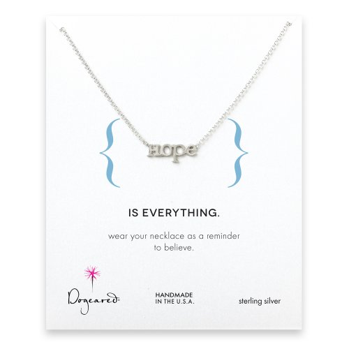 hope necklace, sterling silver