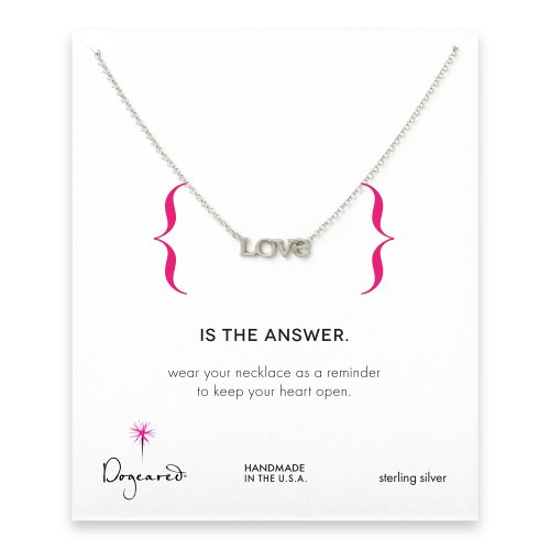 love necklace, sterling silver