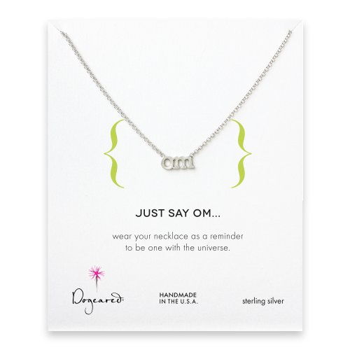 om necklace, sterling silver