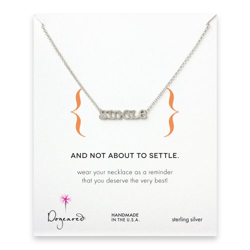 single necklace, sterling silver