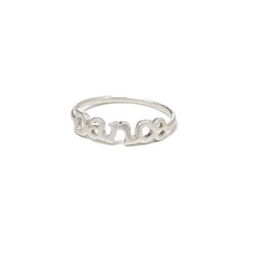 dance ring, sterling silver, size 5
