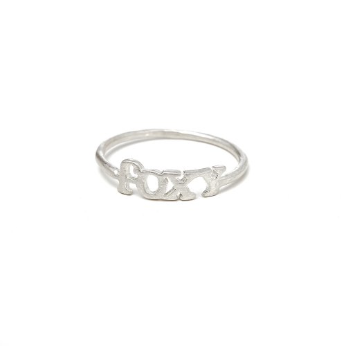 foxy ring, sterling silver, size 5