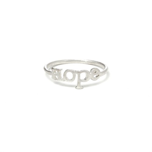 hope ring, sterling silver, size 5