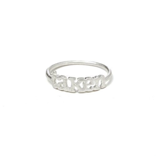 taken ring, sterling silver, size 5